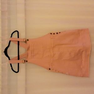 SPELL GYPSY PINK OVERALLS EUC ALTERED L